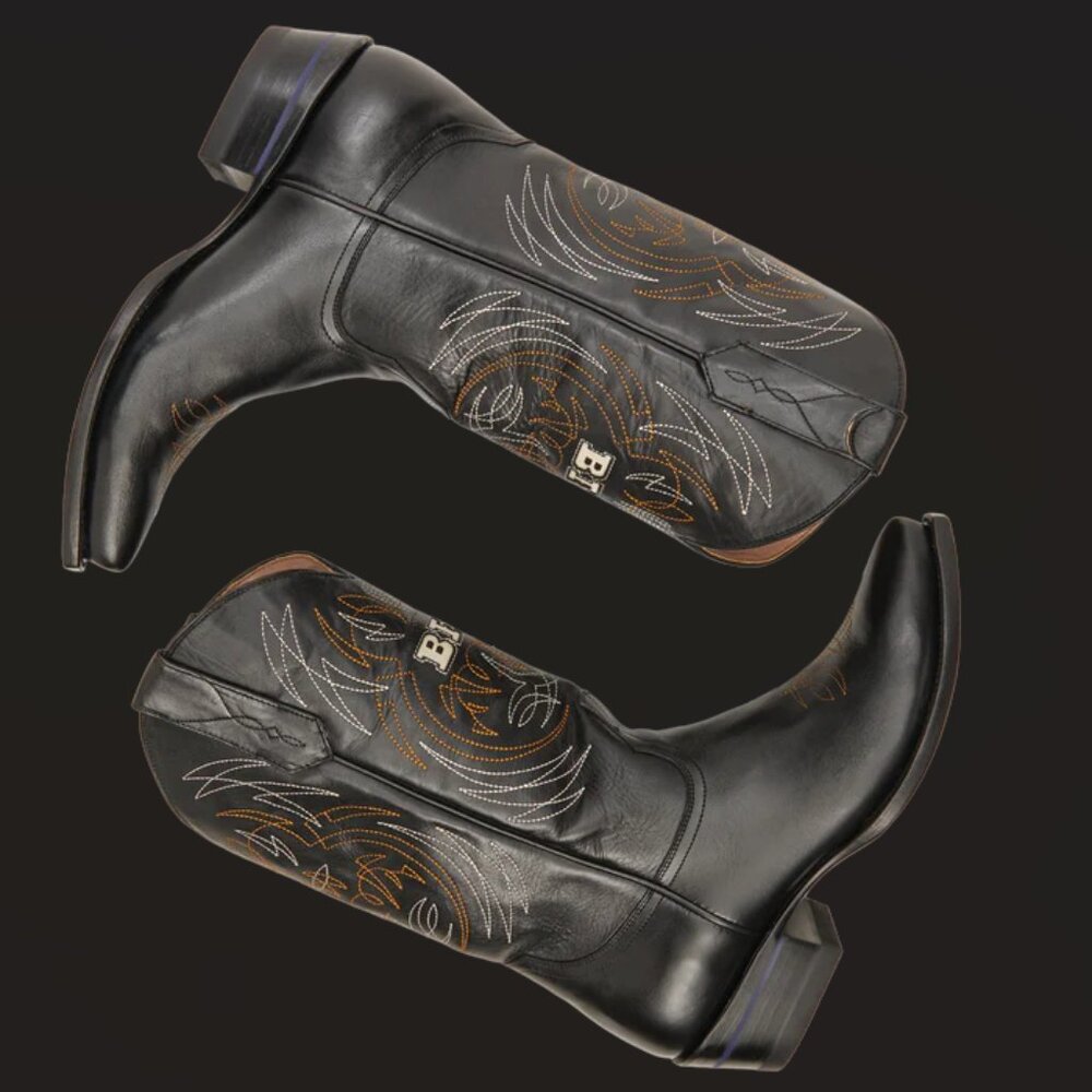 New Alvies Men's BFG Cowboy Boots - Sharp Dressed - Picture 2 of 8